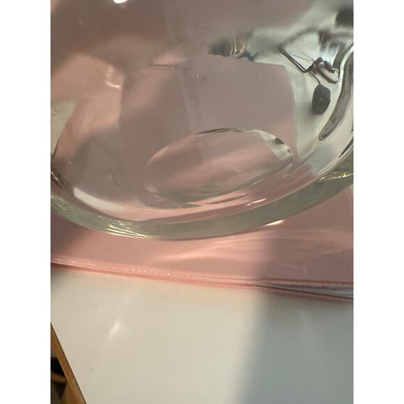 Krosno Poland Toscany Hand Blown vth Glass 8" Tall Ice Bucket Handles EUC - Picture 15 of 16